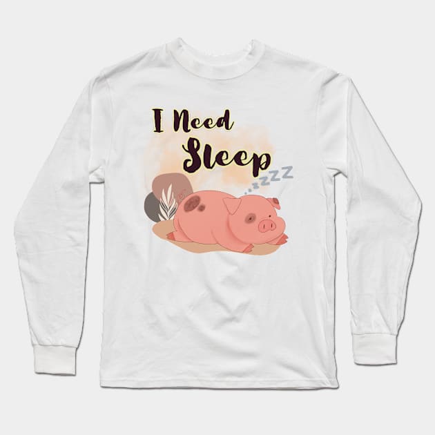 I need sleep Long Sleeve T-Shirt by Kenartideas